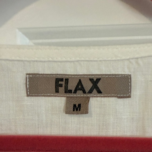 Flax Women's Cream Button-Down Shirt - Picture 3 of 5